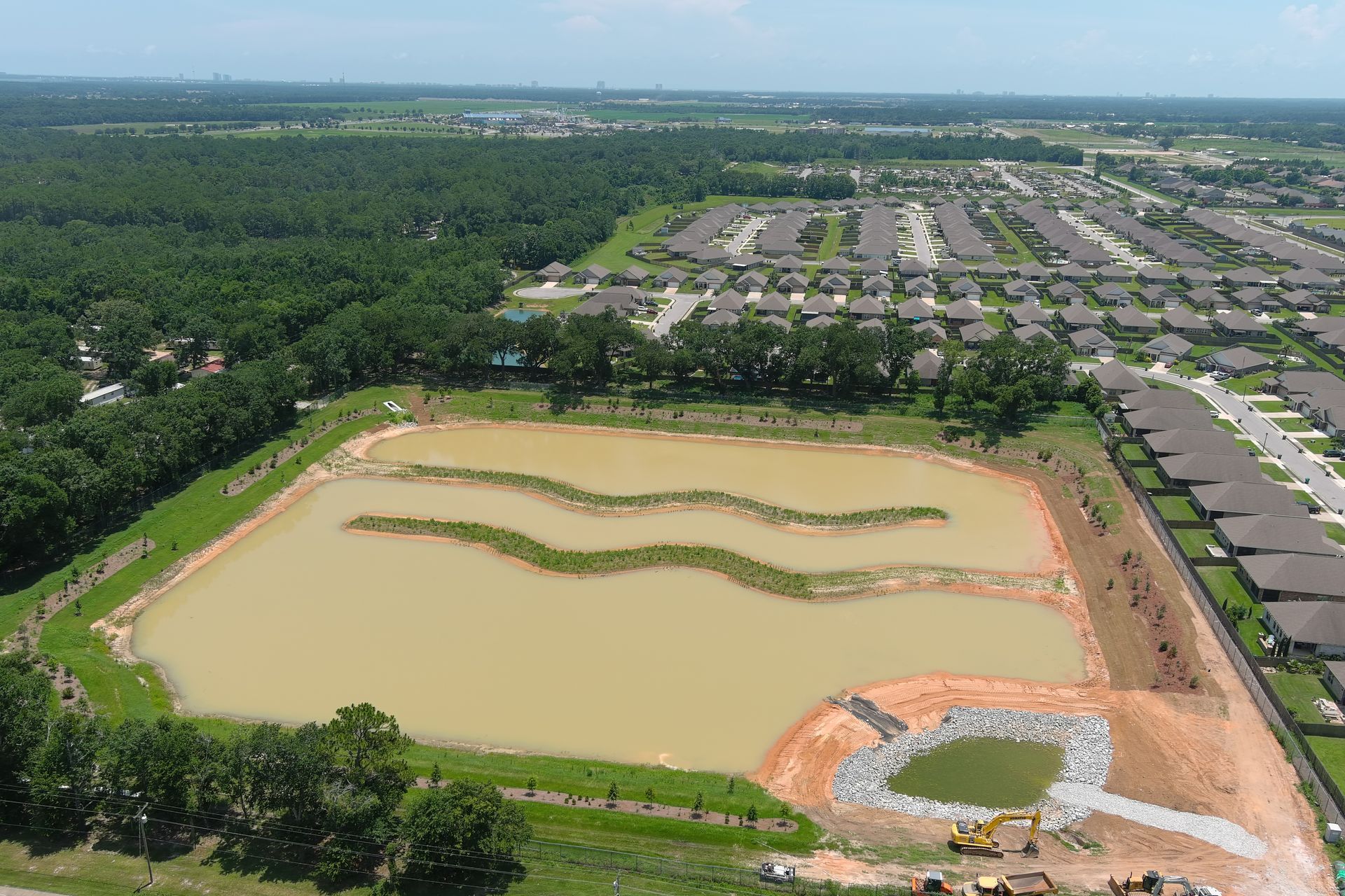 Work to improve the Beulah Heights Regional Stormwater Facility is near completion.