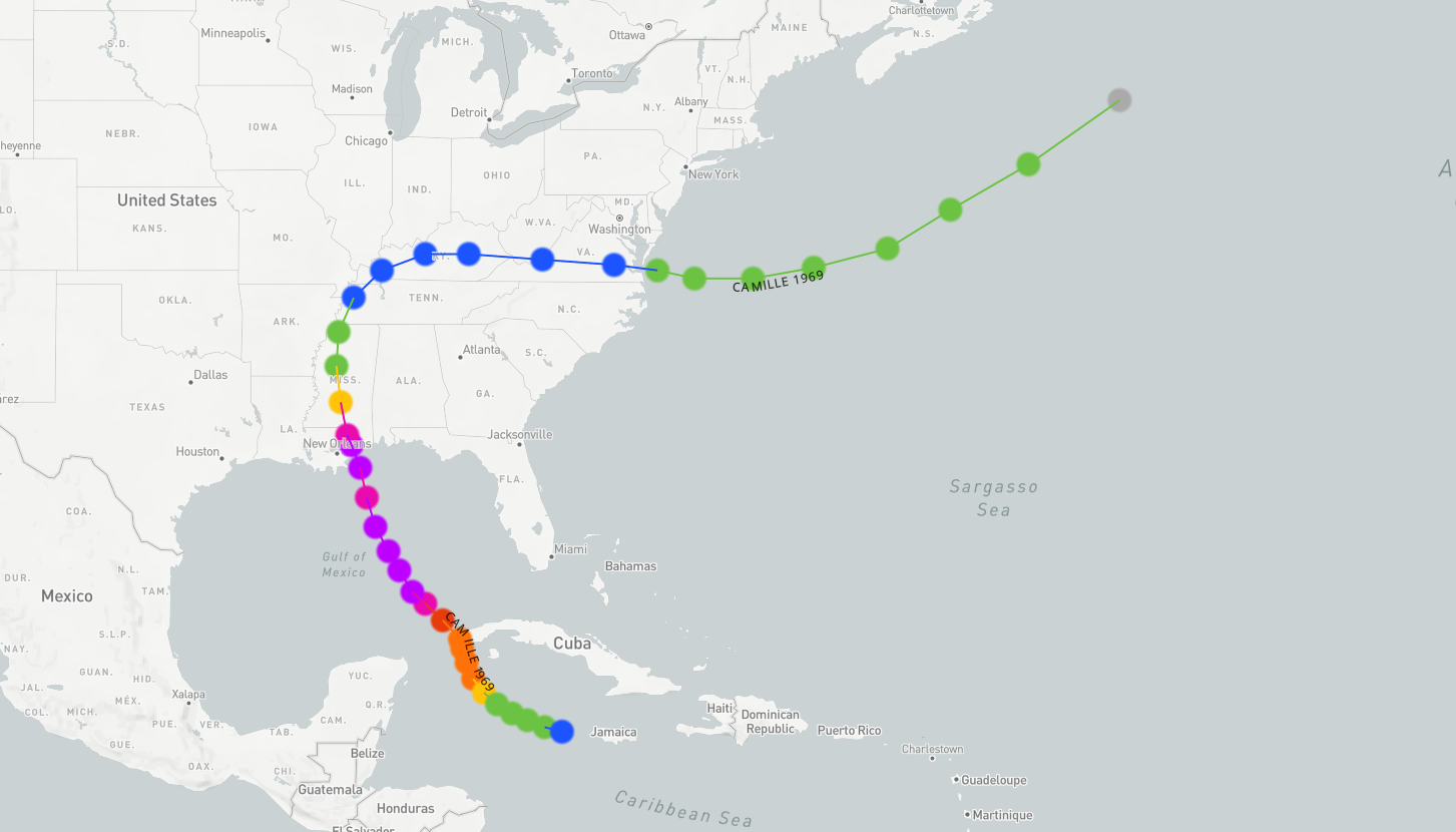 Hurricane Camille: August 17th, 1969