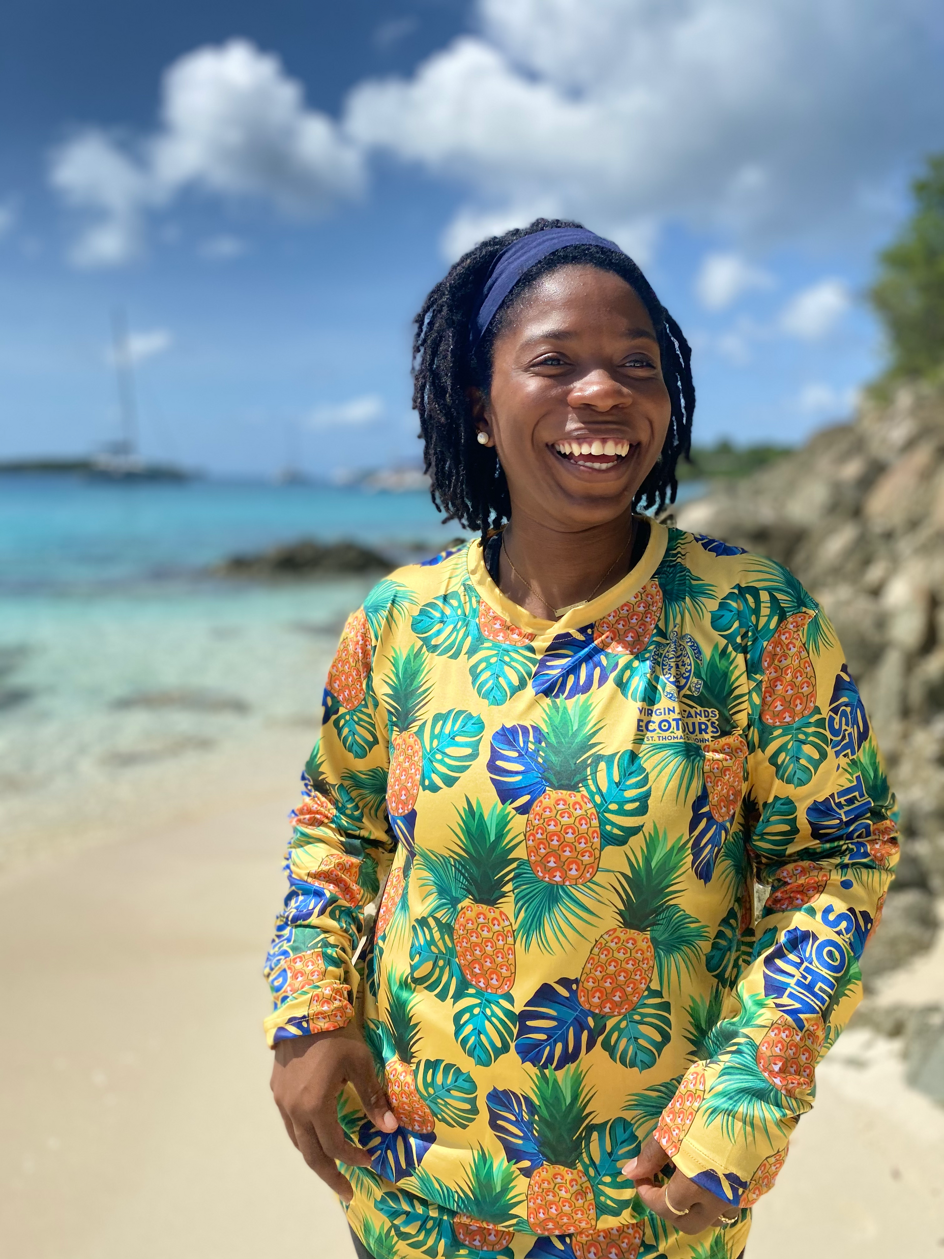 rash guards to buy as souvenirs on St John