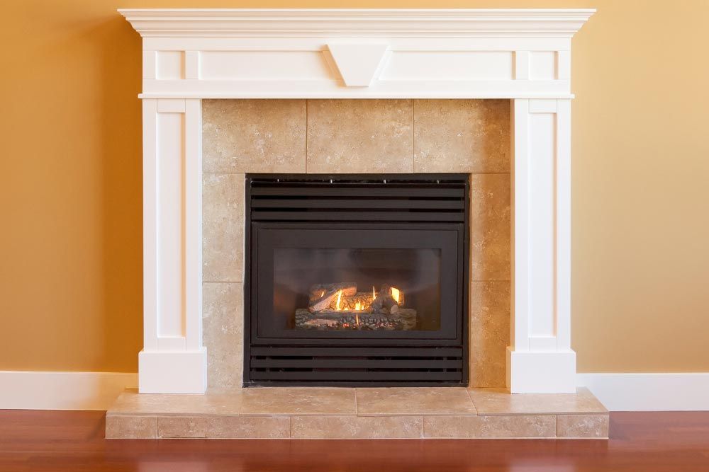 A An Indoor Fireplace In Nashville, TN