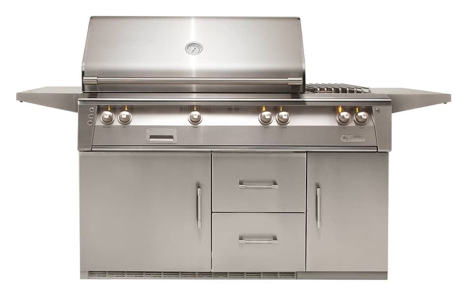 Alfresco 56" Deluxe Grill Refrigerated Cart