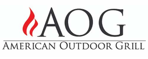 Aog american outdoor grill logo on a white background