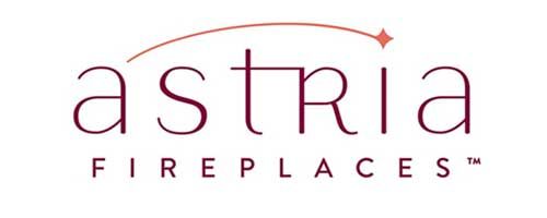 A logo for a company called astra fireplaces.