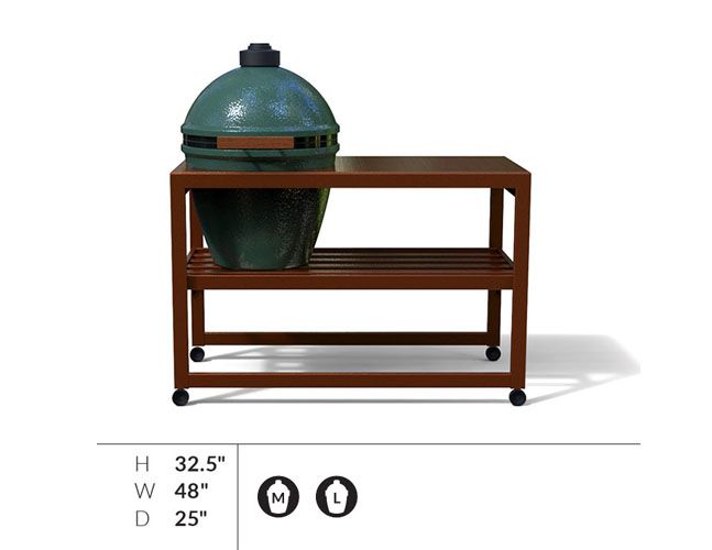 A large green egg sitting on top of a wooden table