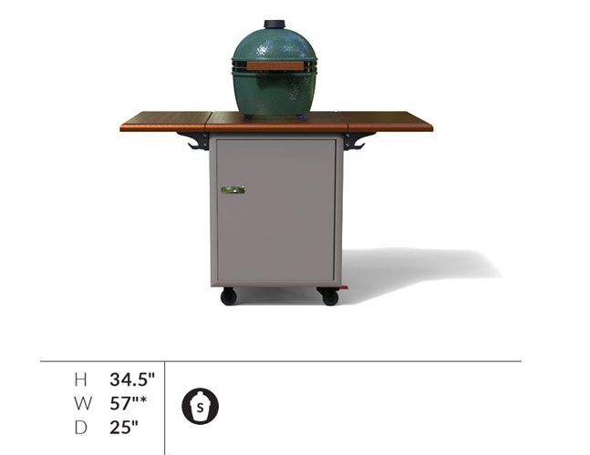 A large green egg is sitting on top of a wooden table.