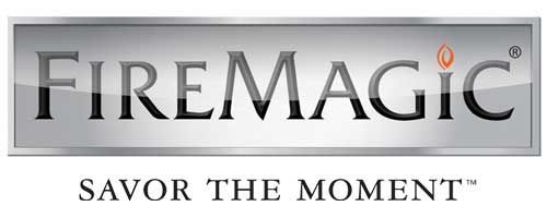 A silver sign that says firemagic savor the moment