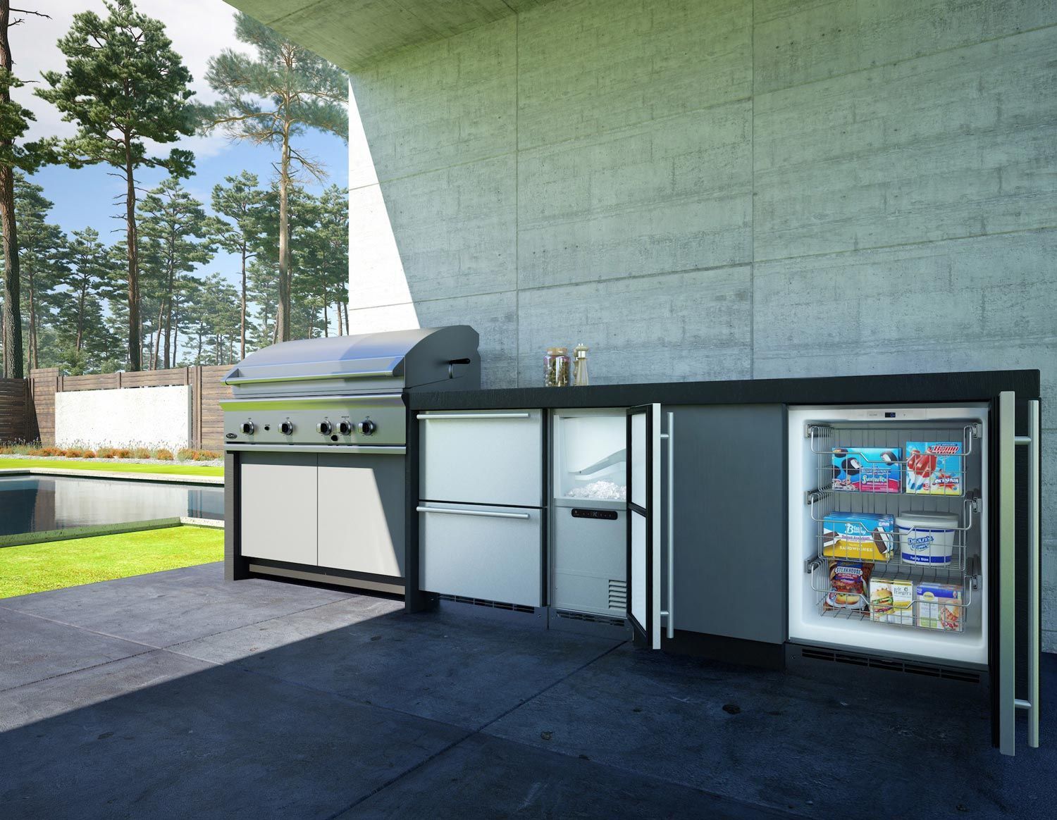 Outdoor Kitchen with U-Line