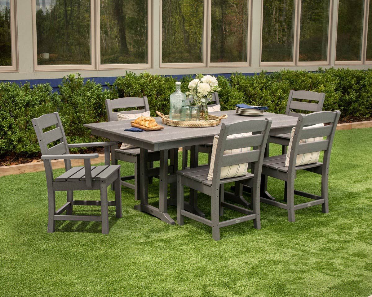 Polywood Lakeside 7-Piece Farmhouse Dining Set