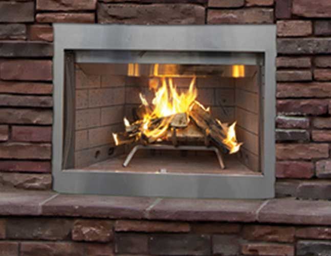 superior wre series fireplace burning