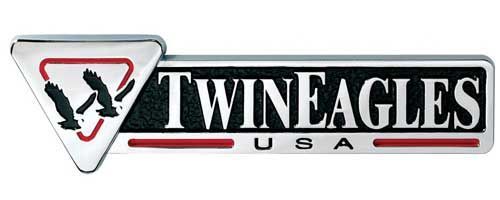 A logo for twin eagles usa is shown on a white background.