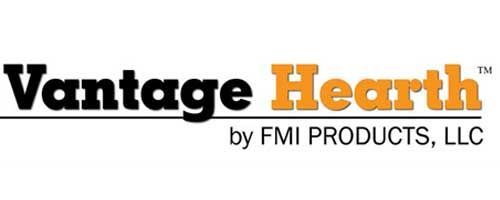 The logo for vantage hearth by fmi products , llc