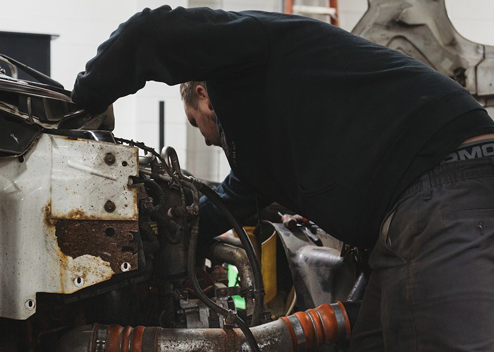 Rollin Diesel Mechanic Working