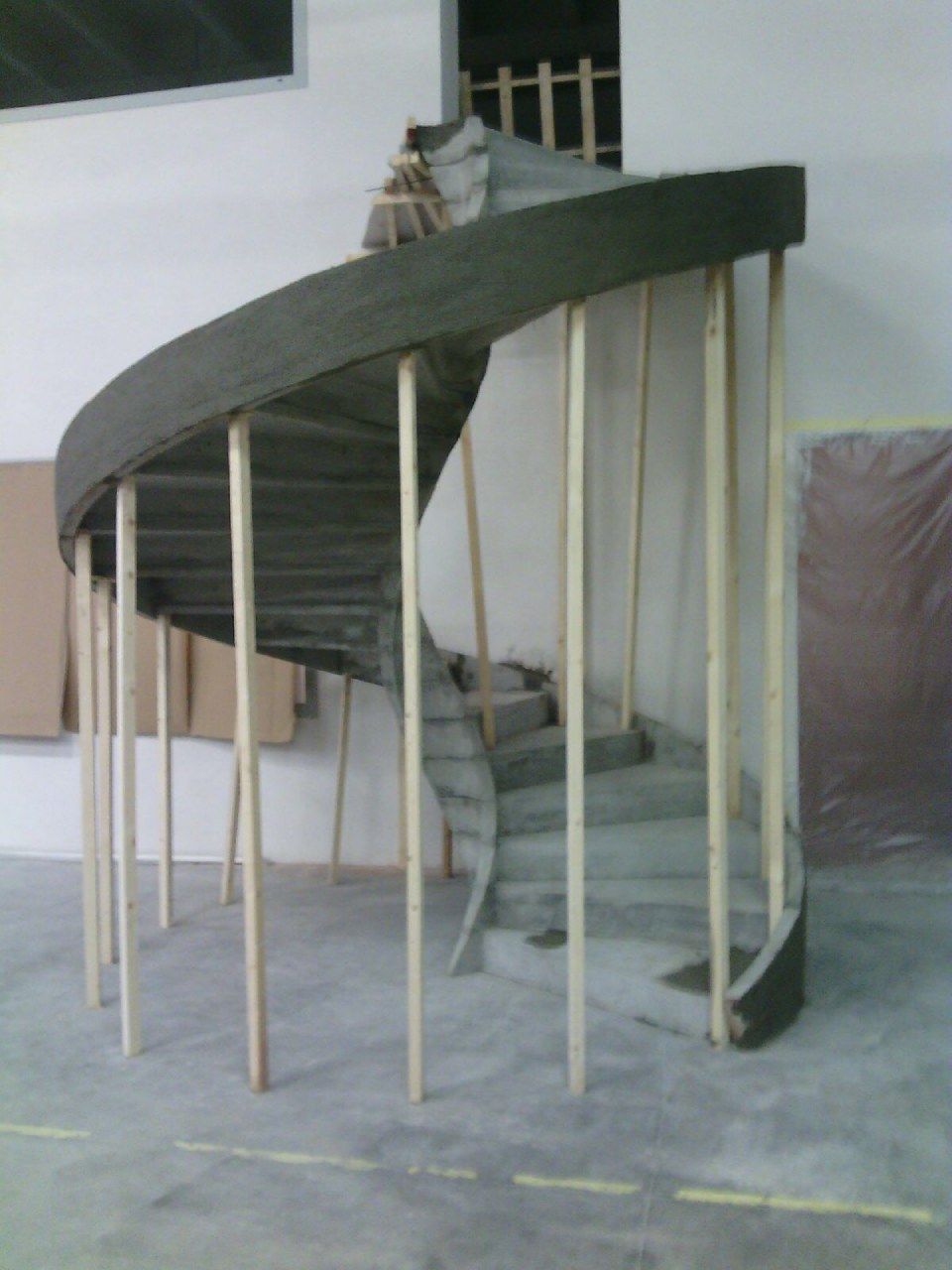 Stair construction stages
