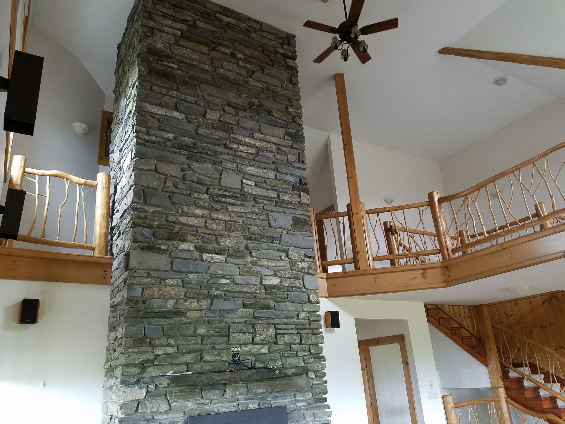 Custom Construction, Fire Places, Stairs & Railings By Big Tree Log Homes