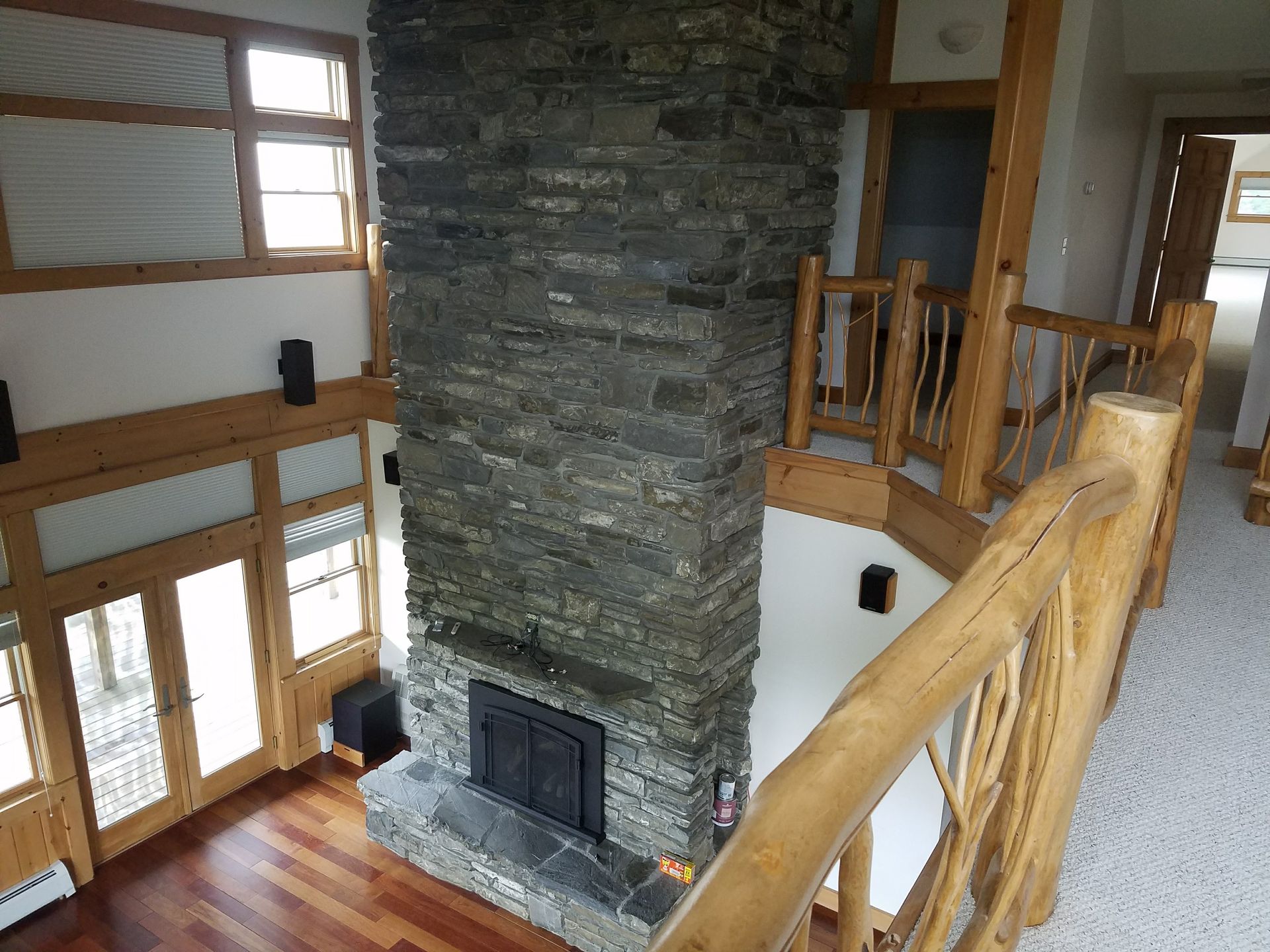 Custom Fire Places By Big Tree Log Homes
