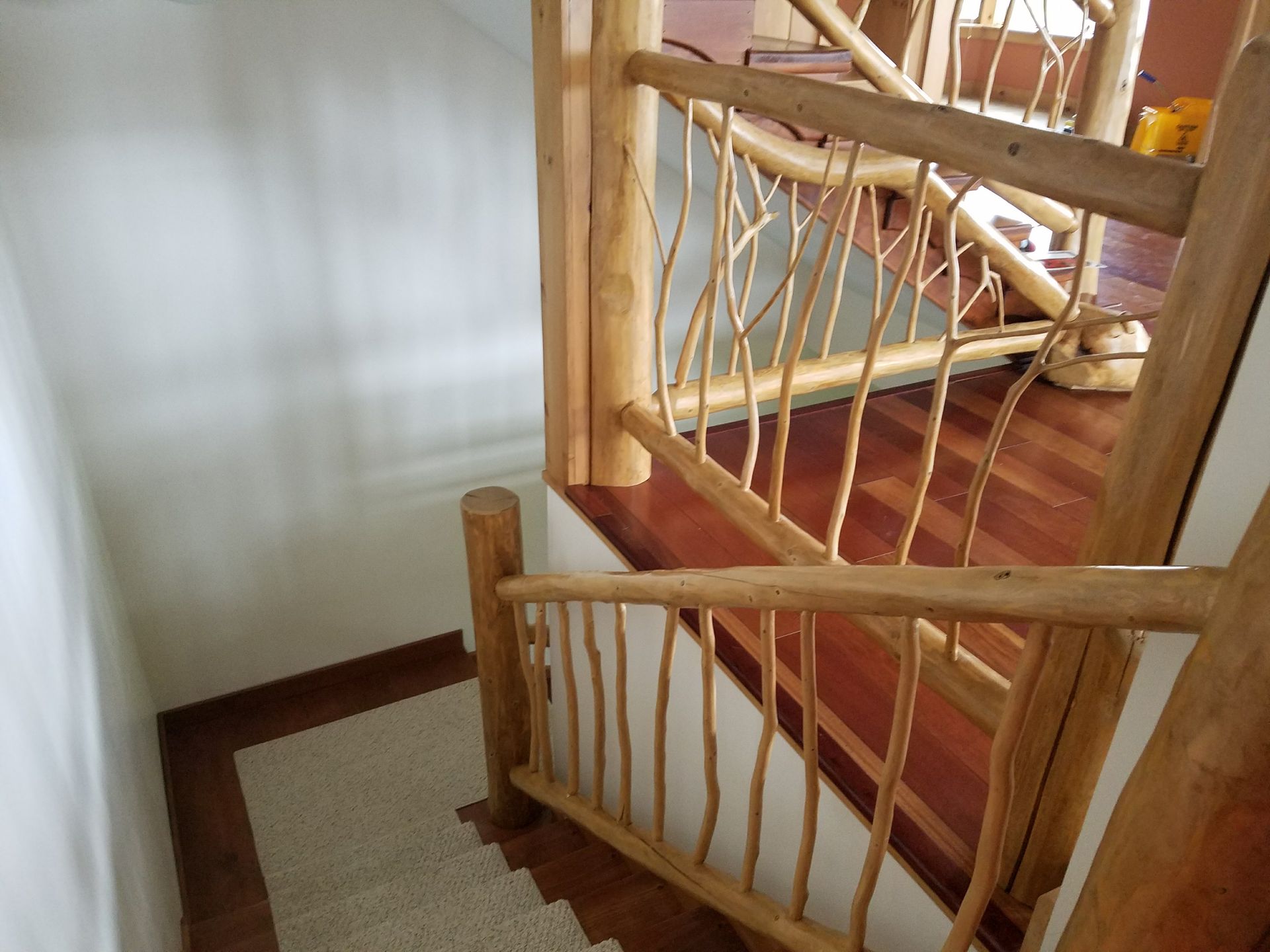 Custom Staris & Railings - Big Tree Log Homes