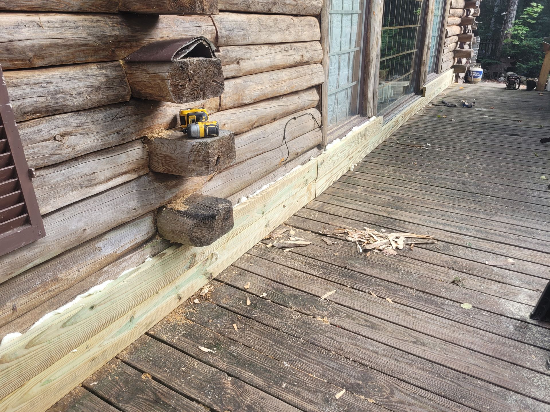Log Home Repair In The Works By Big Tree Log Homes Of Island Pond, Vermont