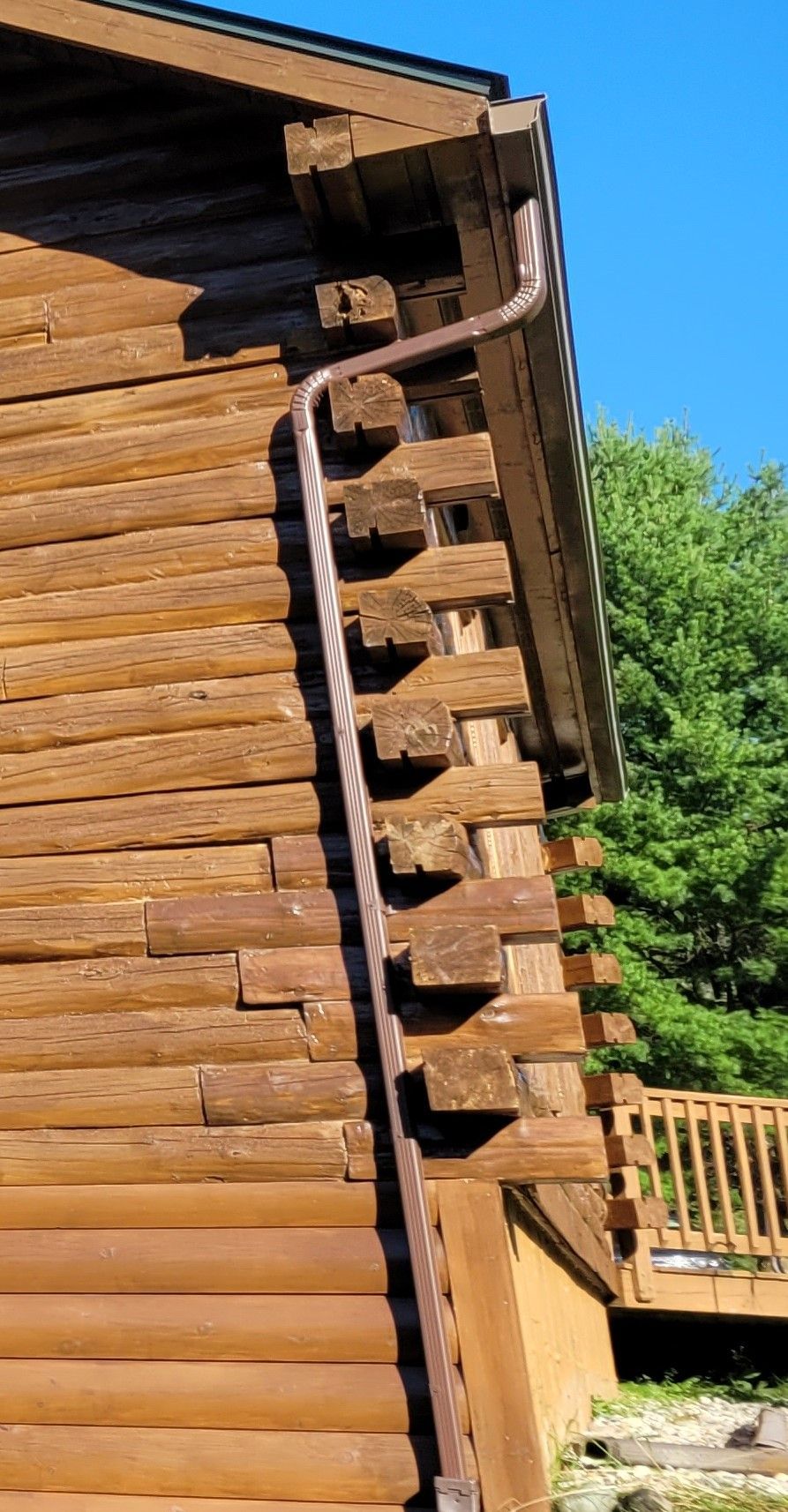 Log Home Repair Done By Big Tree Log Homes - Island Pond, VT