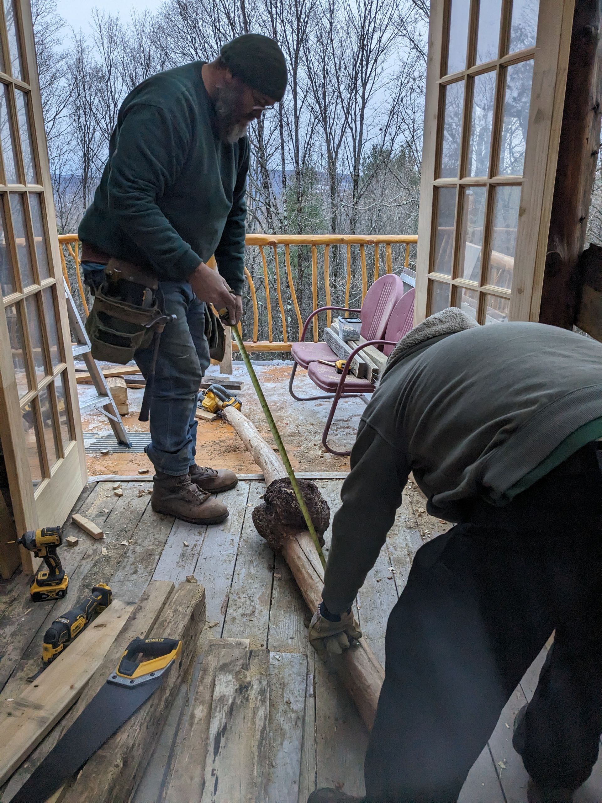 Door Installation By Big Tree Log Homes