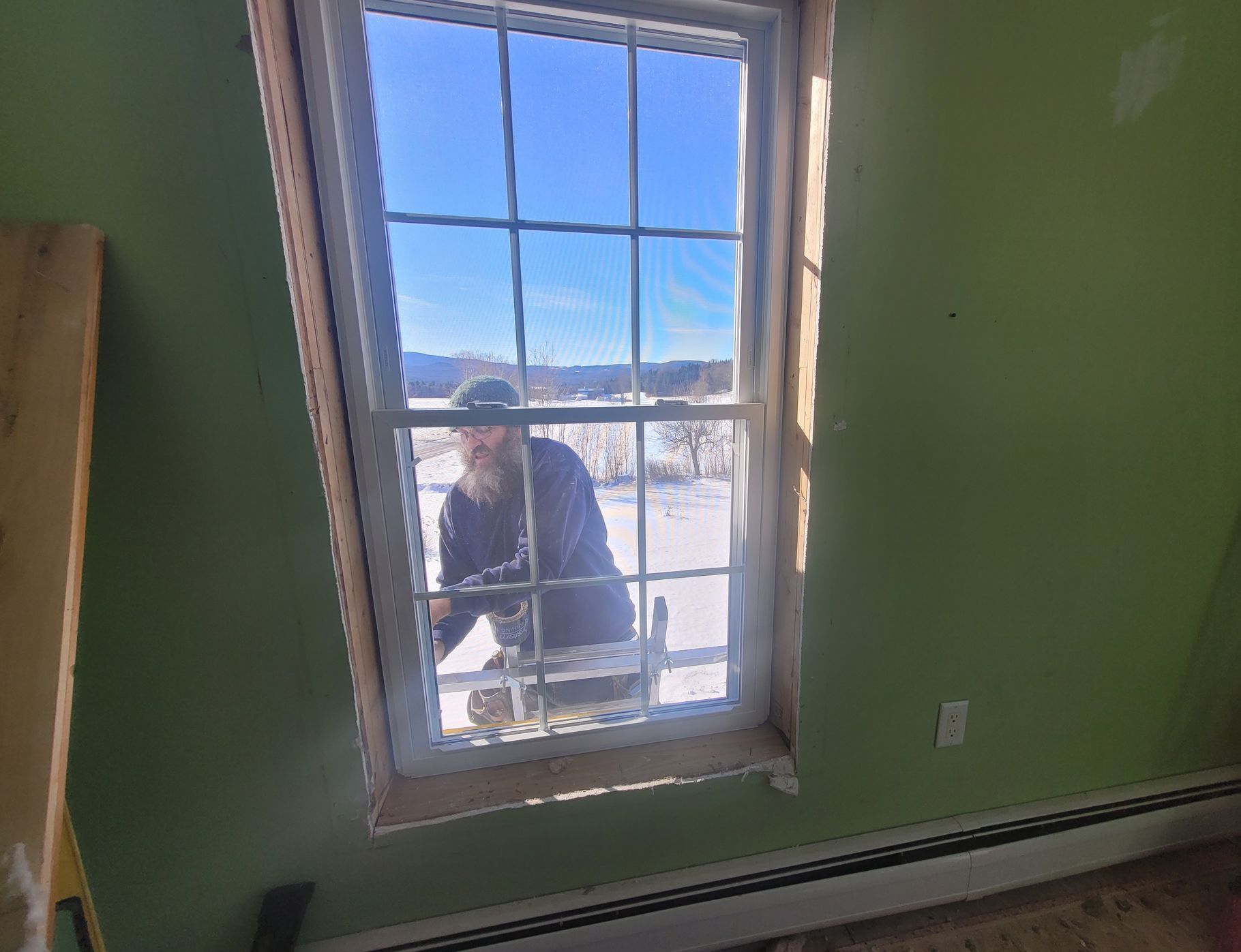 Window Installation By Big Tree Log Homes