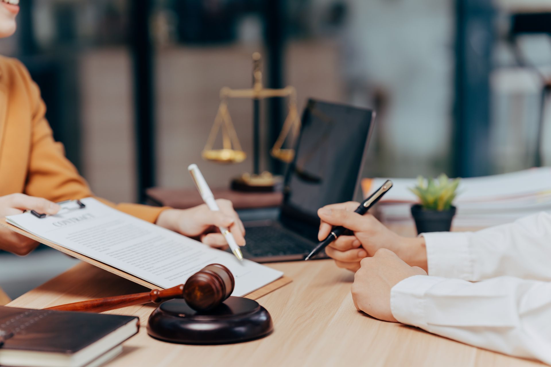Probate law book with judge’s gavel on desk. Probate law book with judge’s gavel on desk.