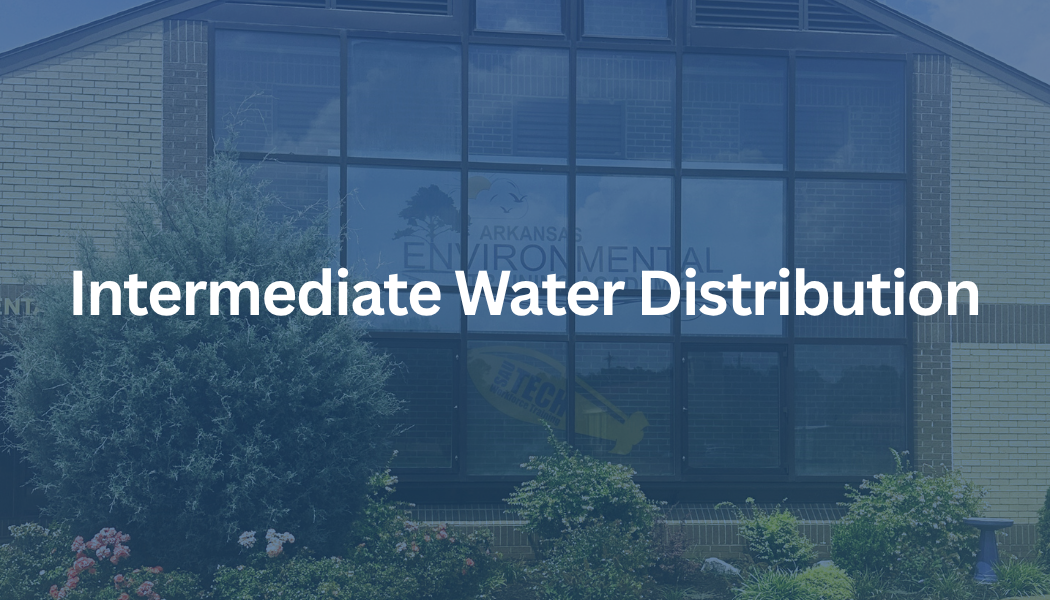 Water Math Courses text over a blue-tinted building exterior with trees in front