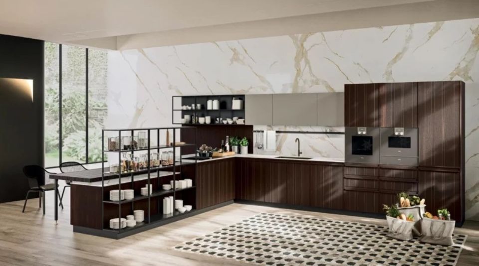Cucina marrone