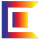 Stylized gradient logo shaped like a blocky C with a square center