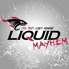 A logo for liquid mayhem Sponsor Keeping It Crappie Guide Service Fishing Charter in Lake Dardanelle Arkansas