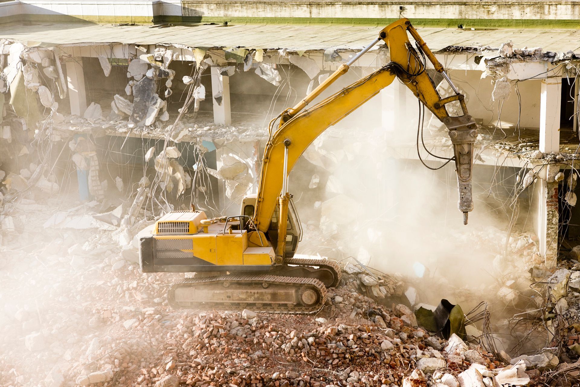 Structure demolition by Iaconelli Contracting in Northfield, NJ, providing expert demolition services with top-quality equipment and safety