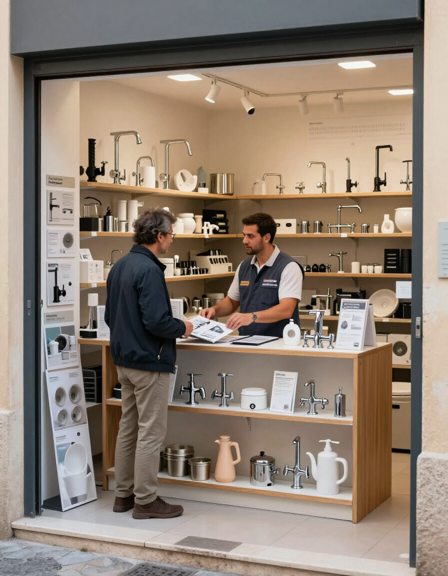 Ingresso showroom HIDRO WORLD a Comiso