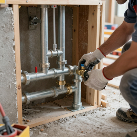 Impiantistica idraulica in cantiere