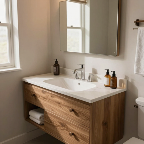 Mobile bagno con lavabo integrato