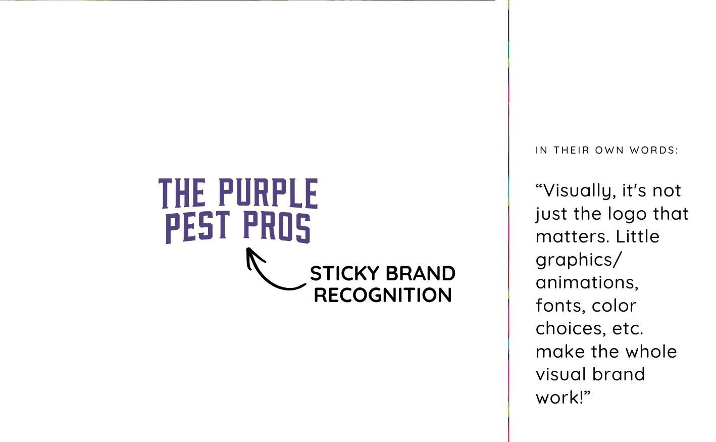 A business slide with the text