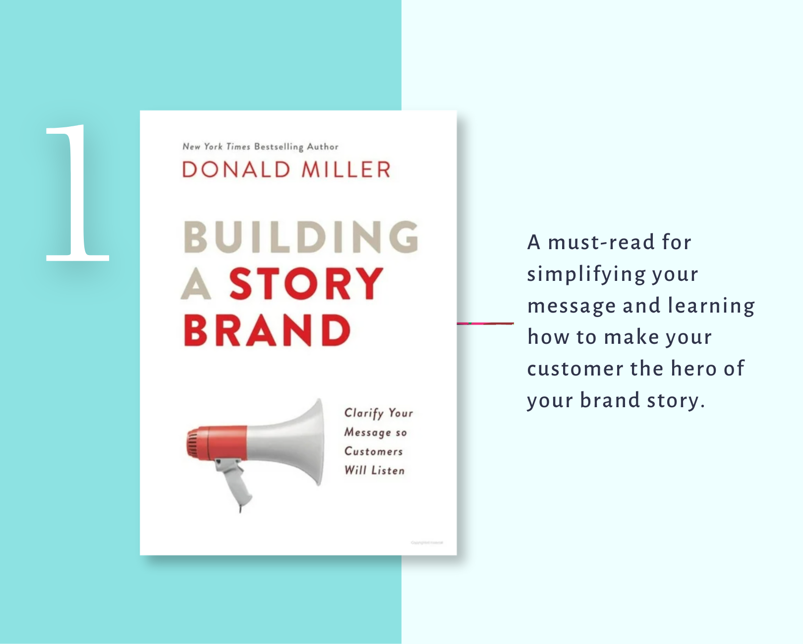 Book and explination entitled Building a Brand Story by Donald Miller