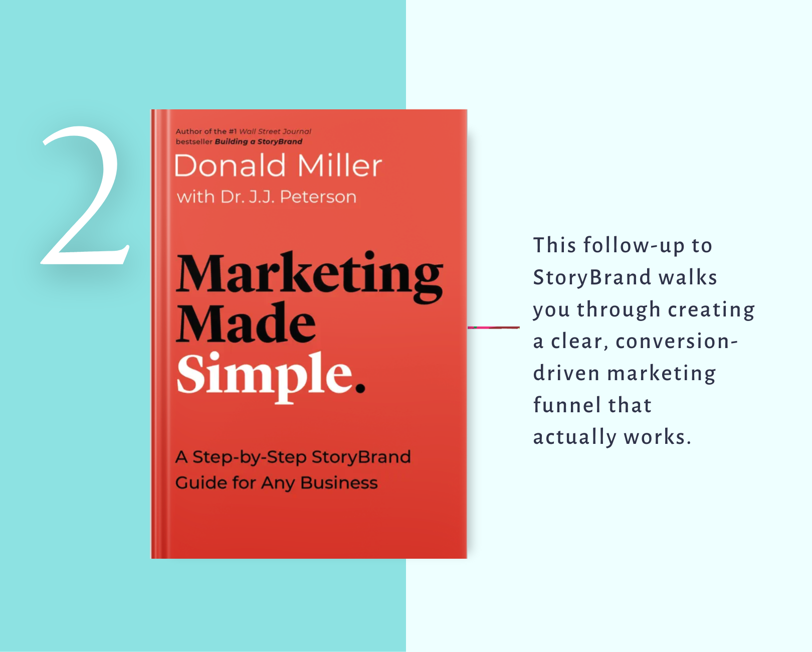 A red sign that says `` marketing made simple '' is on a blue background.