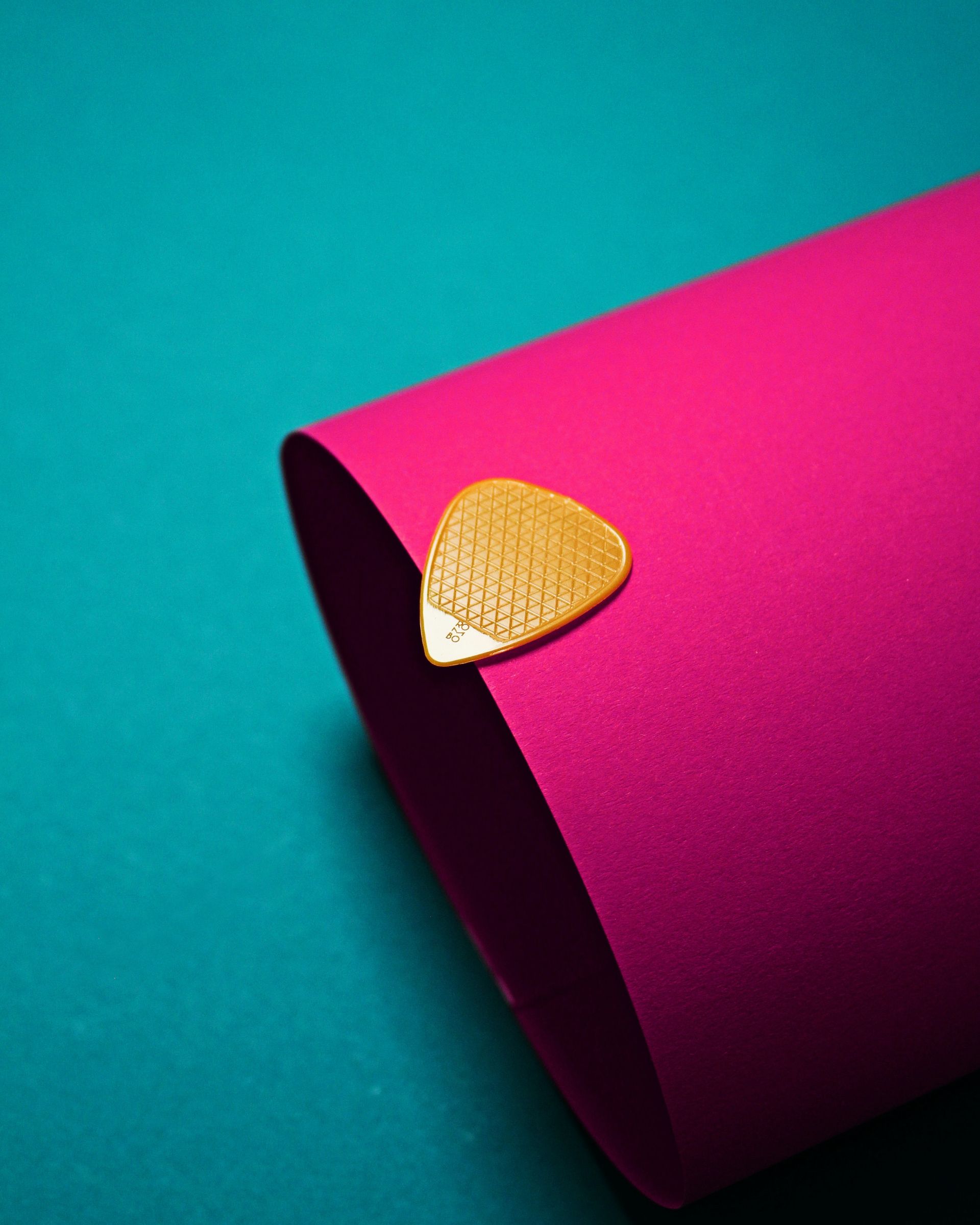 Close-Up Shot of a Guitar Pick