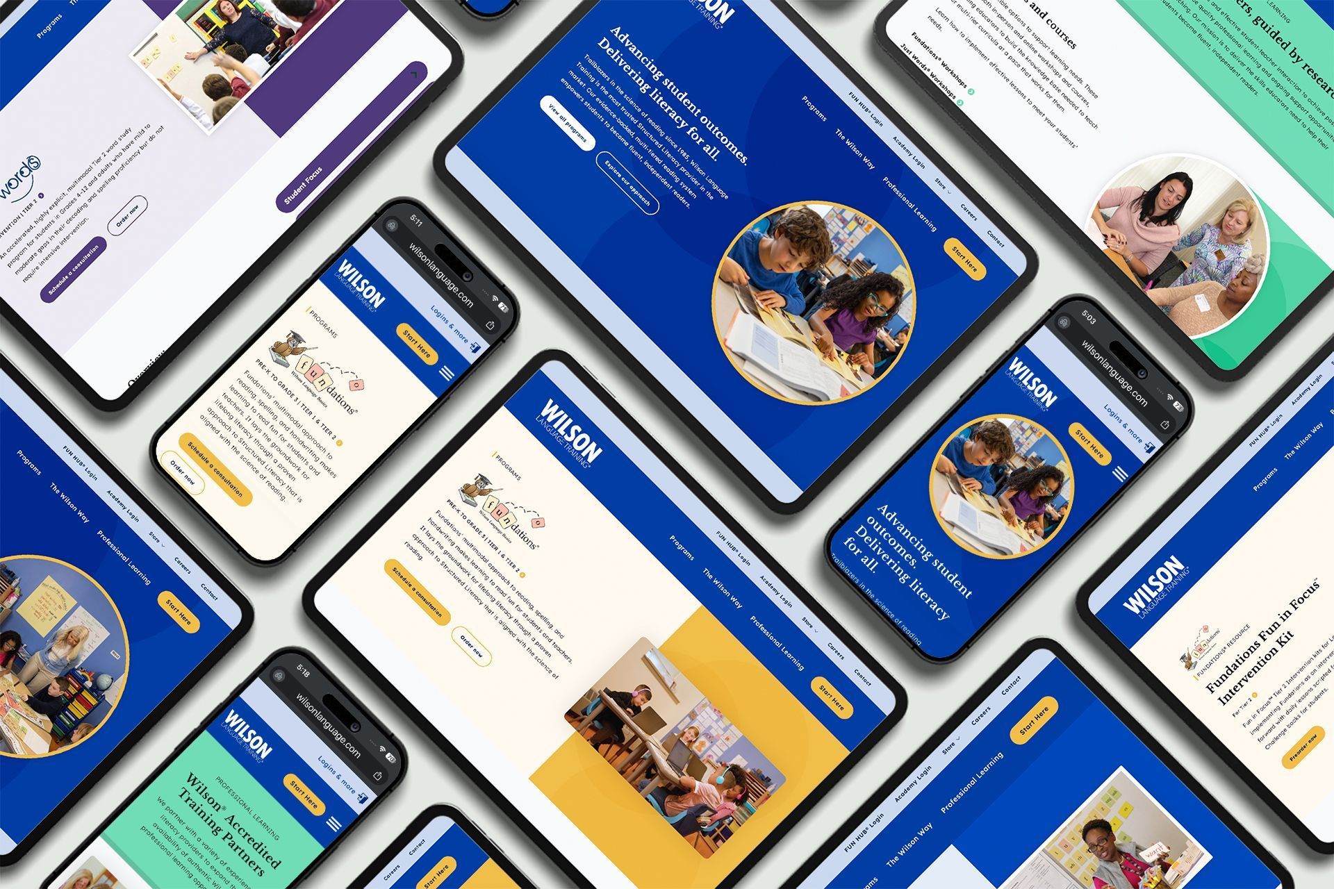 Wilson Language Training Website Redesign Mockup