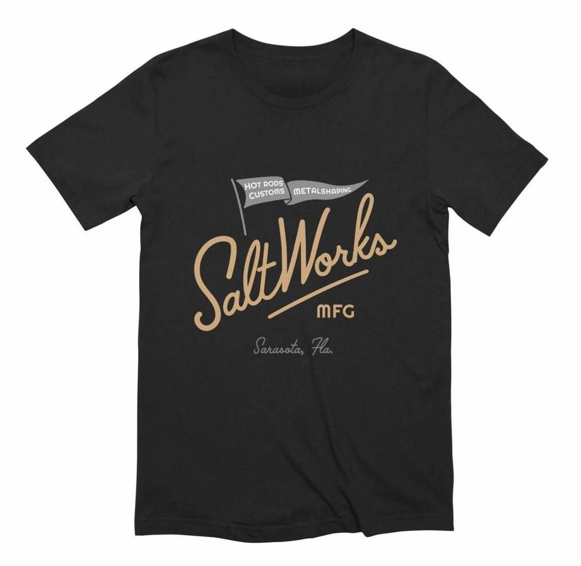 Black T-shirt with a 