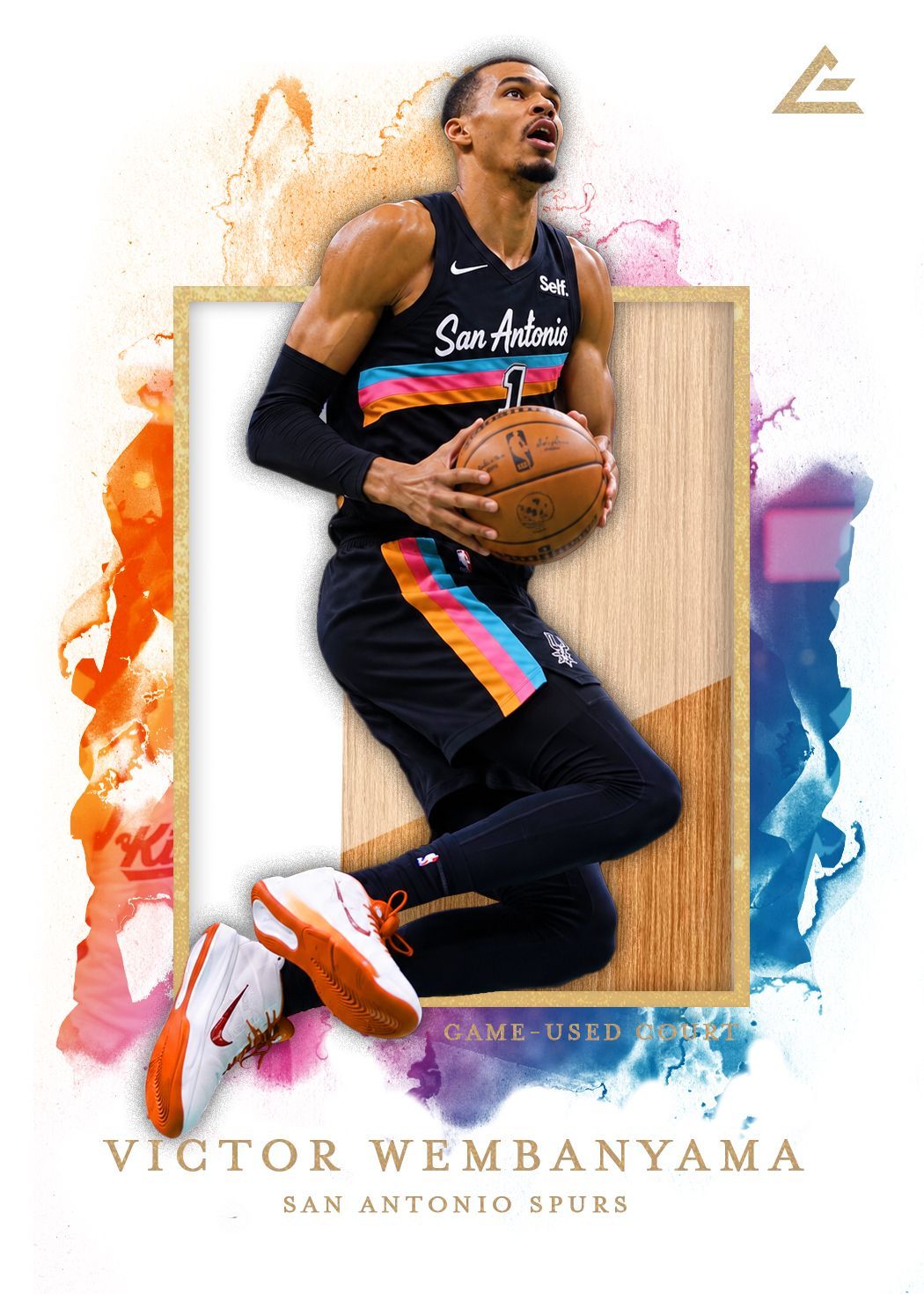 Victor Wembanyama Elevated Swatches Card Front