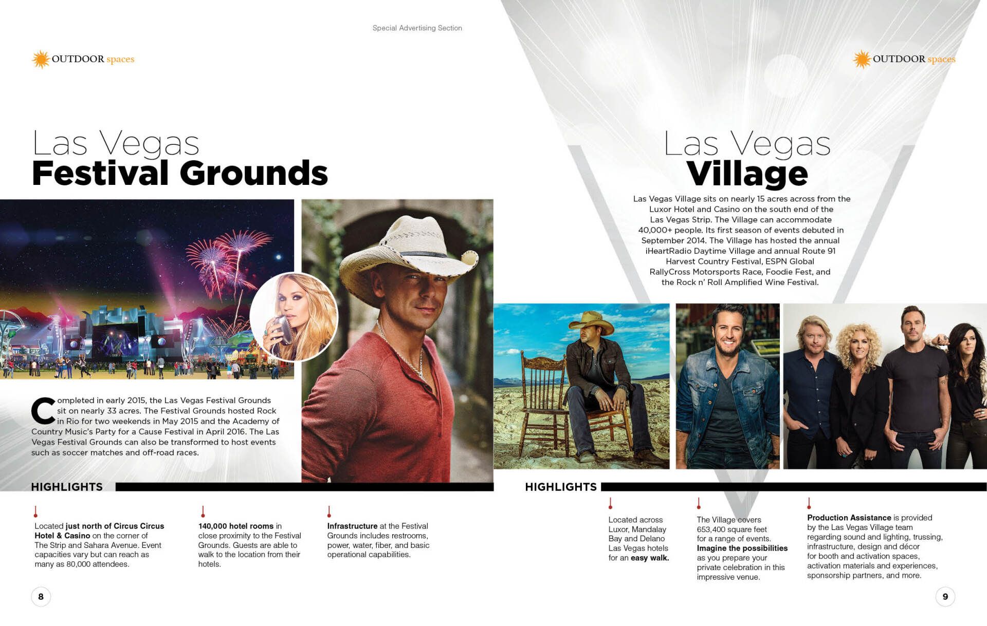 MGM Resorts Guide spread