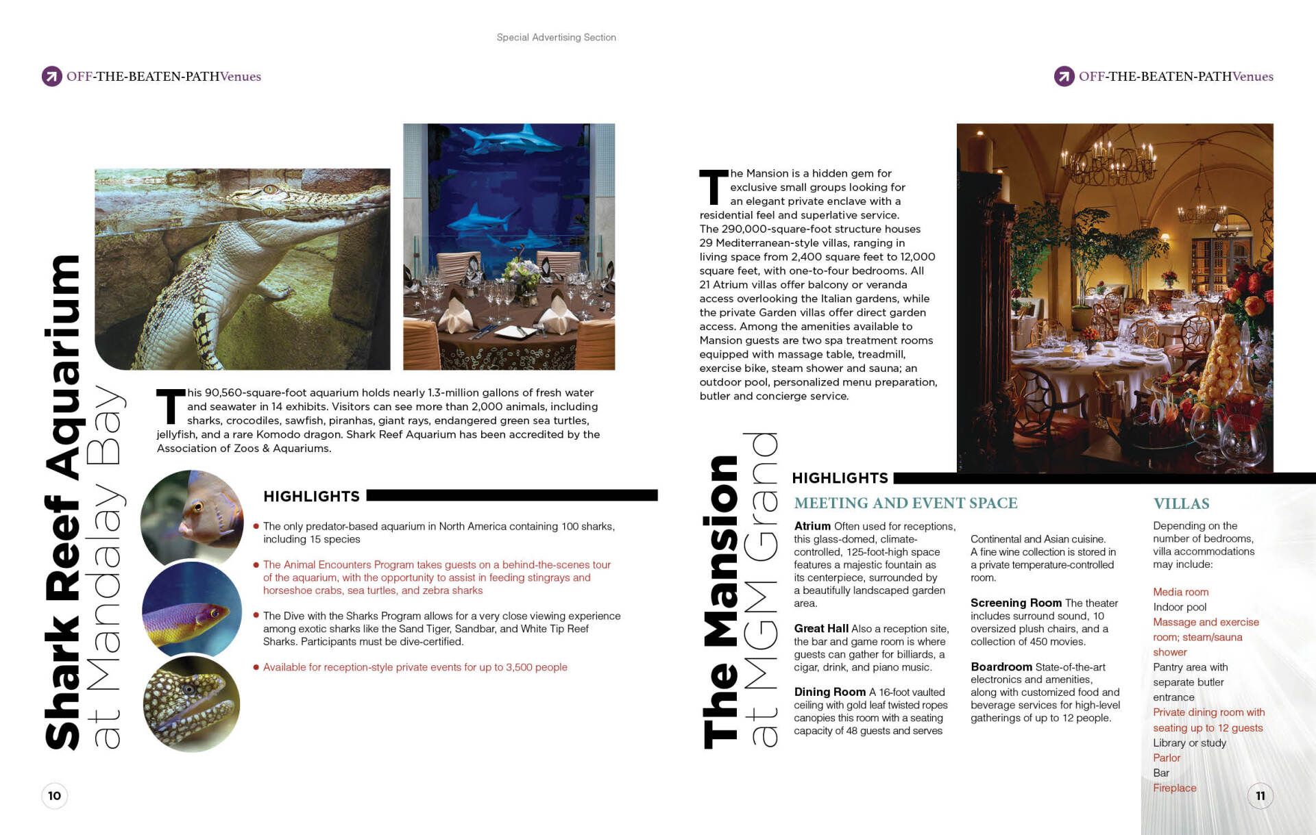 MGM Resorts Guide spread
