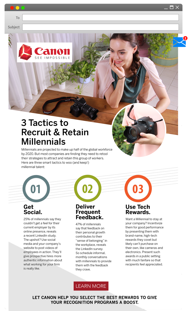 Canon email newsletter