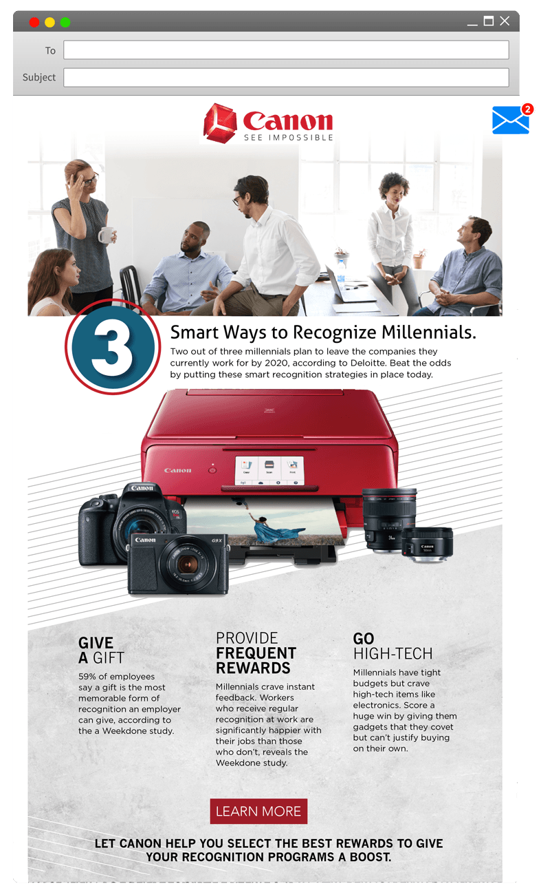 Canon email newlsetter