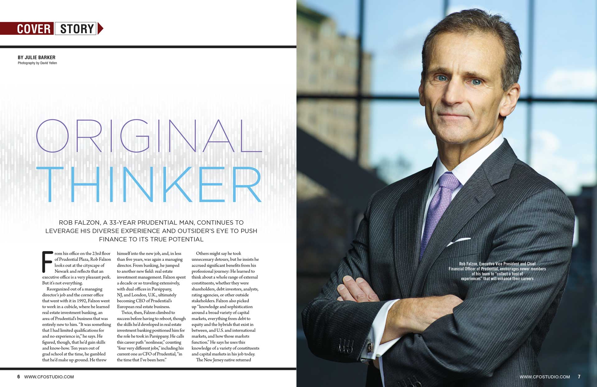 CFO Studio Magazine spread
