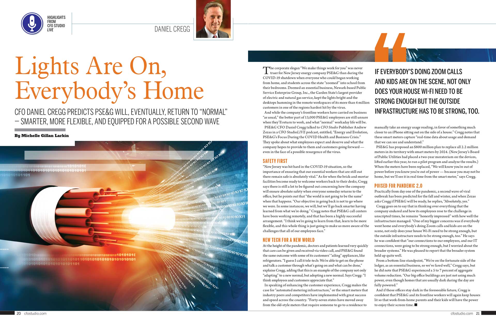 CFO Studio Magazine spread