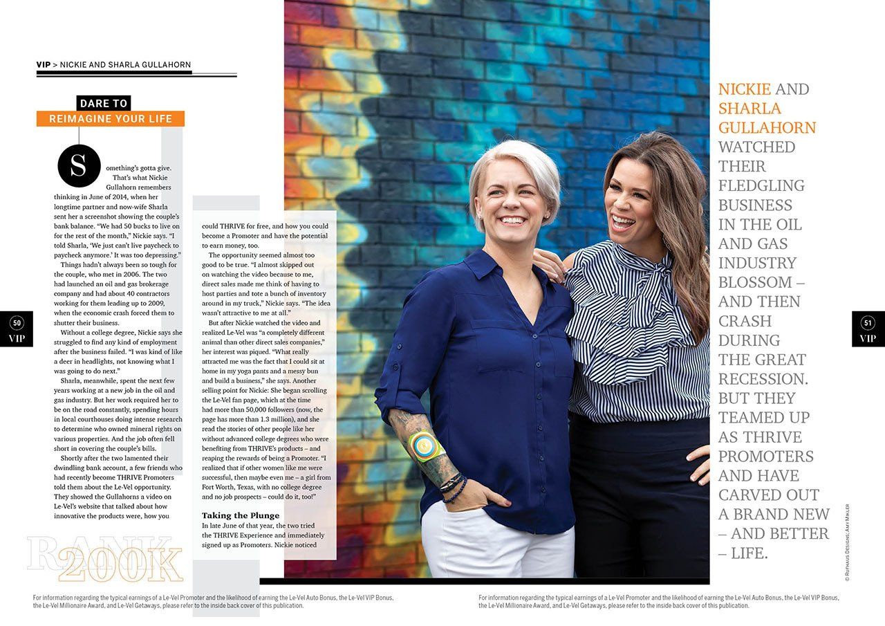 VIP Magazine spread
