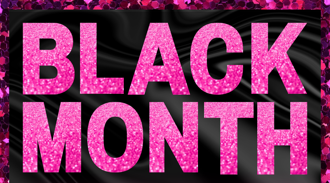 A poster that says black month epilazione laser meta prezzo
