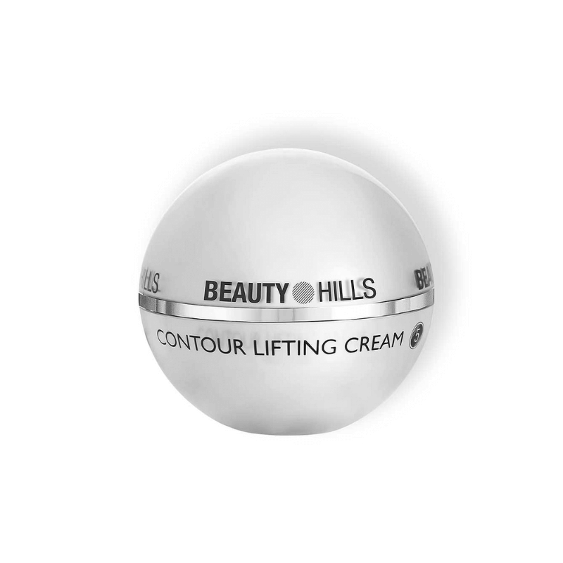 Una bottiglia di crema lifting per il contorno occhi di Beauty Hills