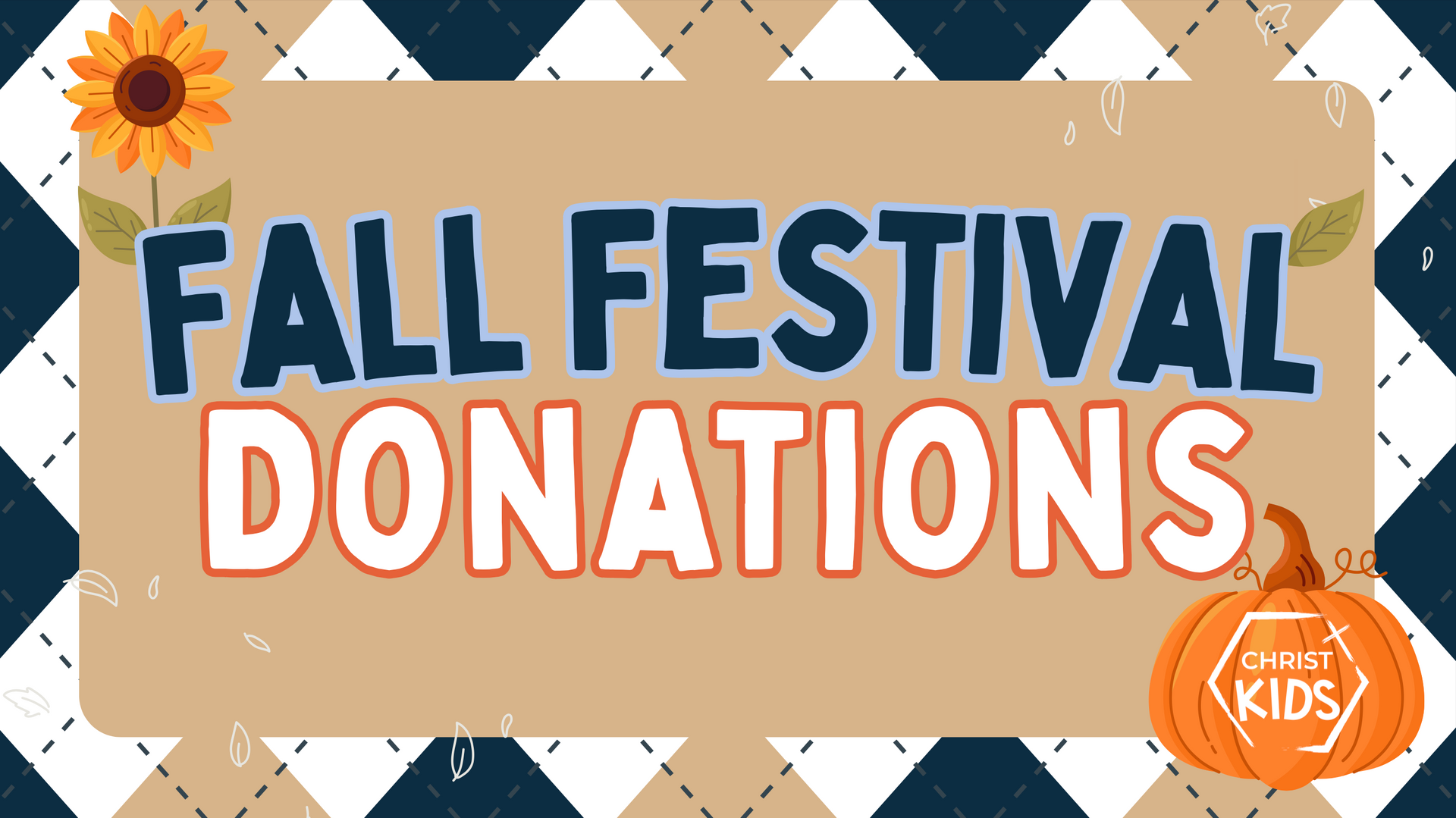 Fall Festival Donations. Fall FEstival at Christ Church in College Station TX